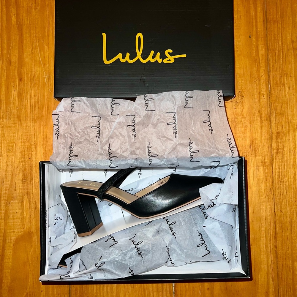Lulu's Black Women's Heeled Sandals